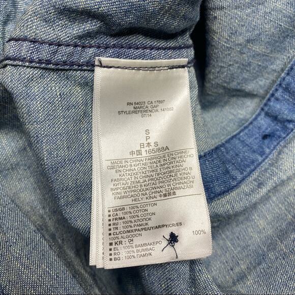 Gap 1969 Ranch Jean Button Down Denim Shirt - Picture 5 of 7